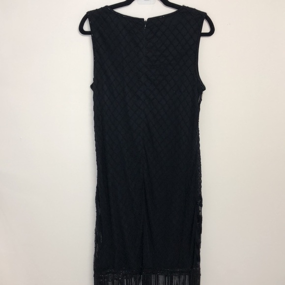 Ralph Lauren Black Label Beaded Sleeveless Cocktail Dress Black Size 6 - Picture 8 of 13